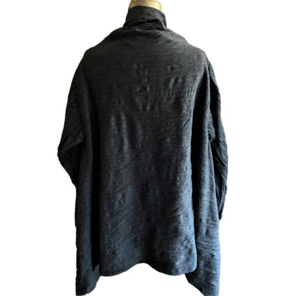 J Jill cascading cardigan sweater kimono style wool blend M - Picture 2 of 11